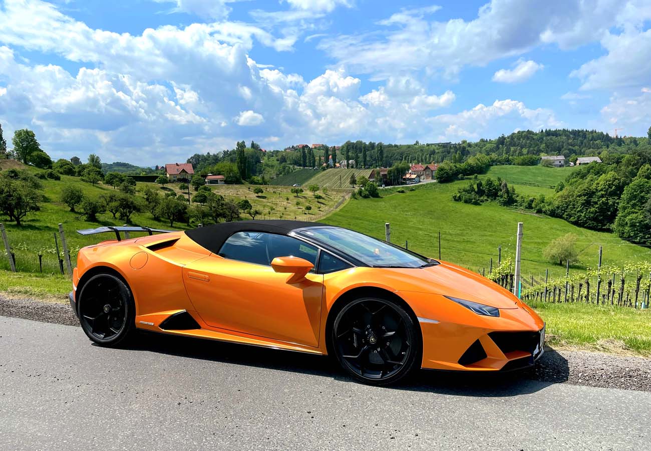 Ausfahrt mit Lamborghini Südsteiemark